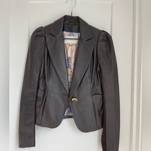 LEIFSDOTTIR Genuine leather blazer